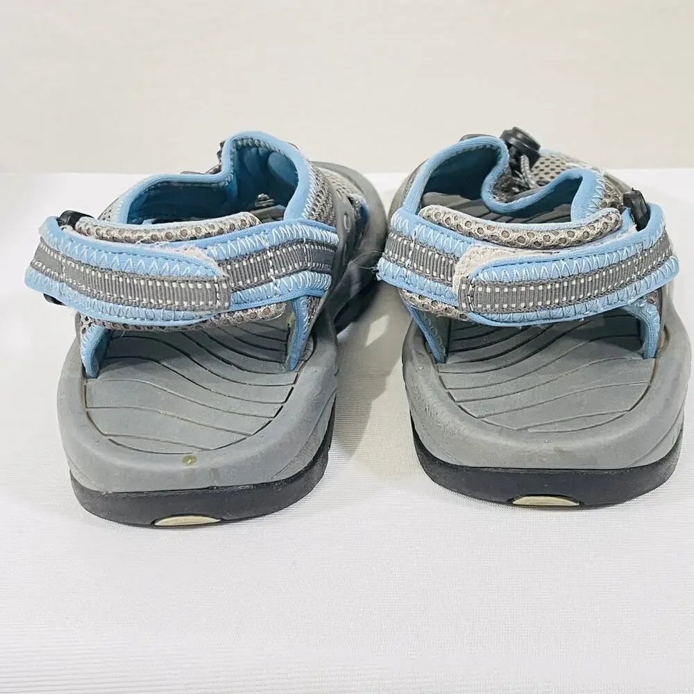 Nevados Hiking Sandals Women's 7 Blue Gray Slingback Adjustable Outdoor Shoes